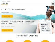 Tablet Screenshot of lasikmd.com